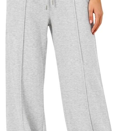 Women’s Casual Sweatpants – Relaxed Drawstring Joggers with Elastic Waist and Side Pockets