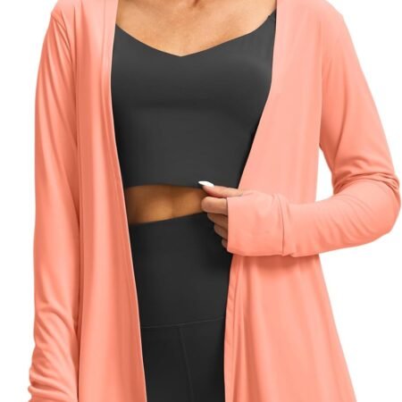 Women's UPF 50+ Sun Shirt Long Sleeve UV Sun Protection Shirts Lightweight Cardigan for Women with Pockets SPF Swim Cover Up