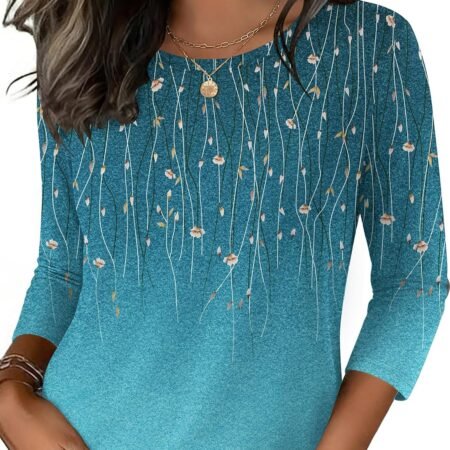 Women’s Casual T-Shirt Top – Lightweight Short Sleeve Blouse with Relaxed Everyday Style
